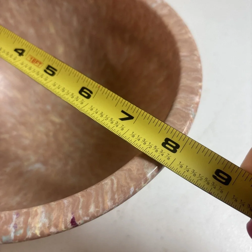 Vintage Texas Ware Confetti Melamine Bowl 111 Splatter Pink 8